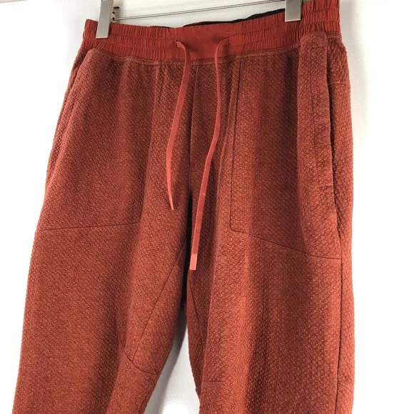 Lululemon 2021 At Ease Jogger Heathered Dark Terracotta / Black Men's Size Large - Picture 6 of 12